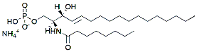 Molecular structure of the compound: C8 Ceramide-1-Phosphate (d17:1/8:0)