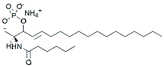 Molecular structure of the compound: C6 ceramide-1,3-cyclic-phosphate (d18:1/6:0)