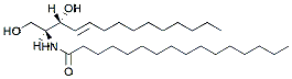 Molecular structure of the compound: C16 Ceramide (d14:1/16:0)