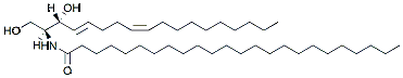 Molecular structure of the compound: C24:0 Ceramide (d18:2(4E,8Z)/24:0)