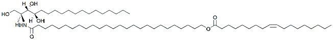 Molecular structure of the compound: CER9 (t18:0/26:0/18:1)