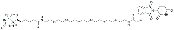 Molecular structure of the compound: Thalidomide-O-amido-PEG6-Biotin