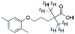 Molecular structure of the compound: Gemfibrozil-d6