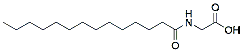 Molecular structure of the compound: Myristoyl-Gly-OH