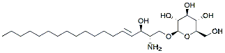 Molecular structure of the compound: 1-Beta-D-Glucosylsphingosine