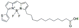 Molecular structure of the compound: BODIPY 558/568 C12