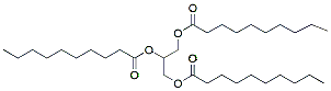 Molecular structure of the compound: Tricaprin