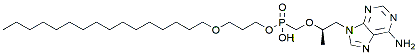 Molecular structure of the compound: Tenofovir exalidex