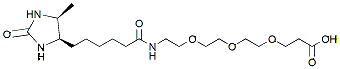 Molecular structure of the compound: Desthiobiotin-PEG3-acid