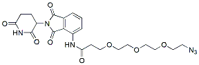 Molecular structure of the compound: Pomalidomide-PEG3-Azide