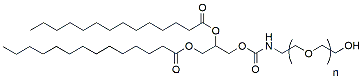 Molecular structure of the compound: DMG-PEG-OH, MW 2,000