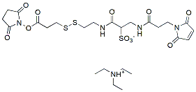 Molecular structure of the compound: NHS ester-S-S-sulfo-Maleimide