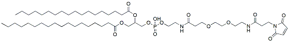 Molecular structure of the compound: DSPE-PEG2-Mal