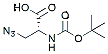 Molecular structure of the compound: Boc-D-Aza-OH