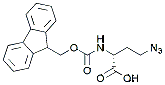 Molecular structure of the compound: (R)-4-Azido-2-(Fmoc-amino)-butanoic acid