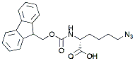 Molecular structure of the compound: Fmoc-D-Lys(N3)-OH