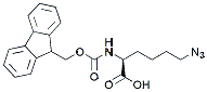 Molecular structure of the compound: Fmoc-Lys(N3)-OH