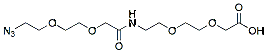 Molecular structure of the compound: 8-(8-Azido-3,6-dioxaoctanoylamido)-3,6-dioxaoctanoic acid