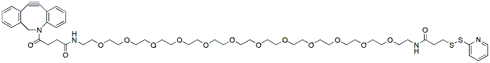 Molecular structure of the compound: SPDP-PEG12-DBCO