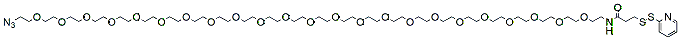 Molecular structure of the compound: SPDP-PEG23-Azide