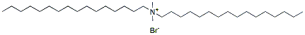 Molecular structure of the compound: N-Hexadecyl-N,N-dimethylhexadecan-1-aminium (bromide)