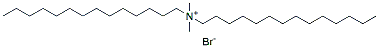 Molecular structure of the compound: Dimethyldimyristylammonium (bromide)