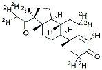 Molecular structure of the compound: Progesterone-d9