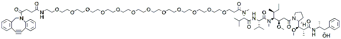 Molecular structure of the compound: DBCO-PEG12-MMAE