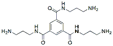 Molecular structure of the compound: N1,N3,N5-tris(3-aminopropyl)benzene-1,3,5-tricarboxamide