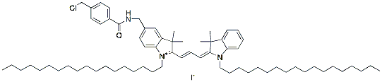 Molecular structure of the compound: CM-DiI, lipophilic tracer