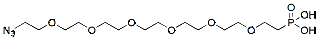 Molecular structure of the compound: Azide-PEG6-phosphonic acid