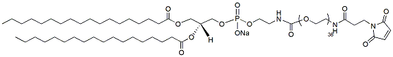 Molecular structure of the compound: DSPE-PEG36-NH-Mal
