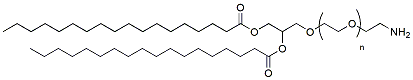 Molecular structure of the compound: DSG-PEG-NH2, MW 2,000