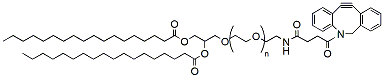 Molecular structure of the compound: DSG-PEG-NH-DBCO, MW 2,000