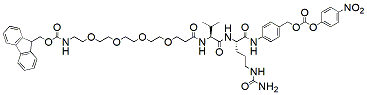 Molecular structure of the compound: Fmoc-PEG4-Val-Cit-PAB-PNP