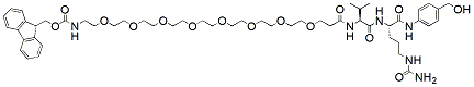 Molecular structure of the compound: Fmoc-PEG8-Val-Cit-PAB-OH