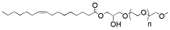 Molecular structure of the compound: 1-Palmitoleyl-3-PEG 2000 glycerol