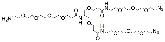 Molecular structure of the compound: Amino-PEG4-bis-PEG3-azide