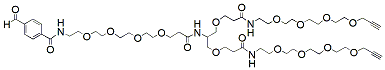 Molecular structure of the compound: Aldehyde-PEG4-bis-PEG4-alkyne