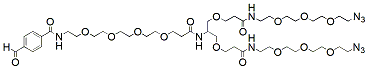 Molecular structure of the compound: Aldehyde-PEG4-bis-PEG3-azide