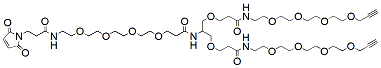 Molecular structure of the compound: Mal-PEG4-bis-PEG4-alkyne