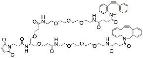Molecular structure of the compound: Mal-bis-PEG3-DBCO