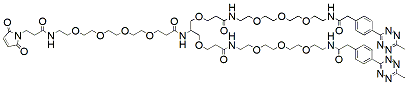 Molecular structure of the compound: Mal-PEG4-bis-PEG3-methyltetrazine