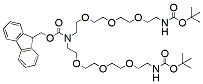 Molecular structure of the compound: Fmoc-amino-bis-PEG3-amino-Boc