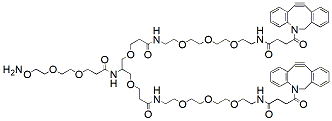 Molecular structure of the compound: Aminooxy-PEG2-bis-PEG3-DBCO