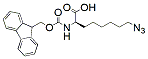 Molecular structure of the compound: (R)-8-Azido-2-(Fmoc-amino)octanoic acid