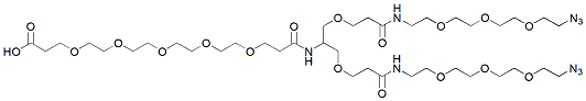 Molecular structure of the compound: Acid-PEG5-bis-PEG3-azide