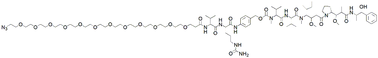 Molecular structure of the compound: Azide-PEG12-Val-Cit-PAB-MMAE