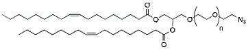 Molecular structure of the compound: DOG-PEG-azide (18:1), MW 2,000