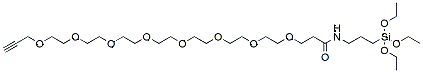 Molecular structure of the compound: Propargyl-PEG8-triethoxysilane